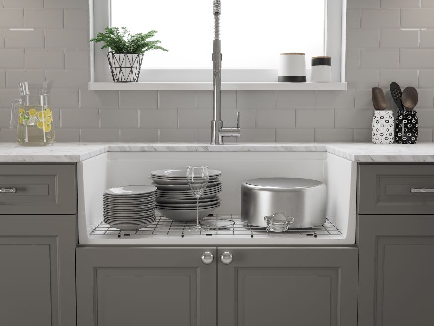 FireClay 33inch Cutout Sink Glamour 2